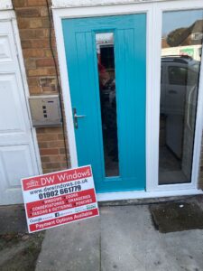 blue composite door